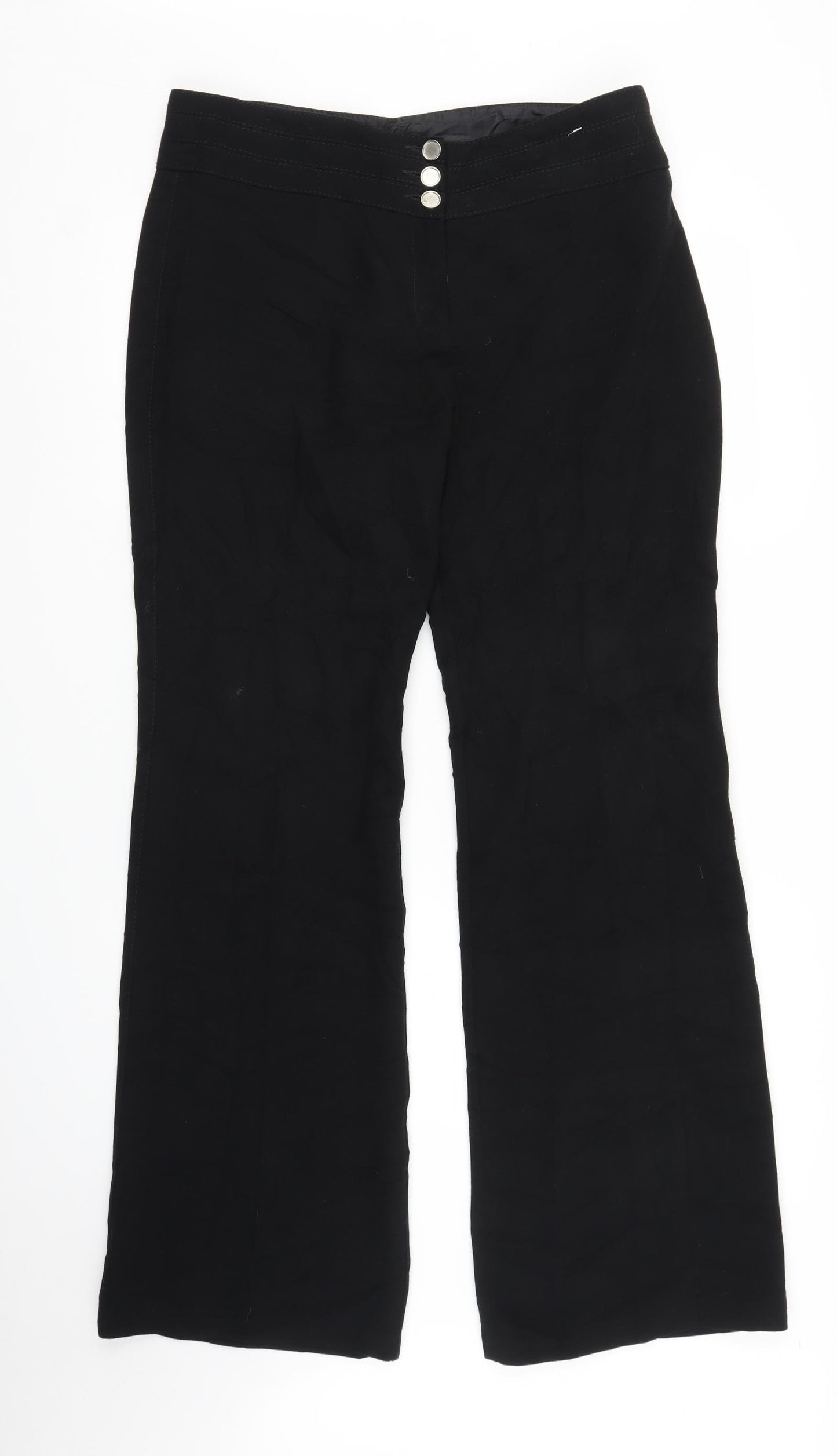 Preworn Womens Black   Trousers  Size L L31 in