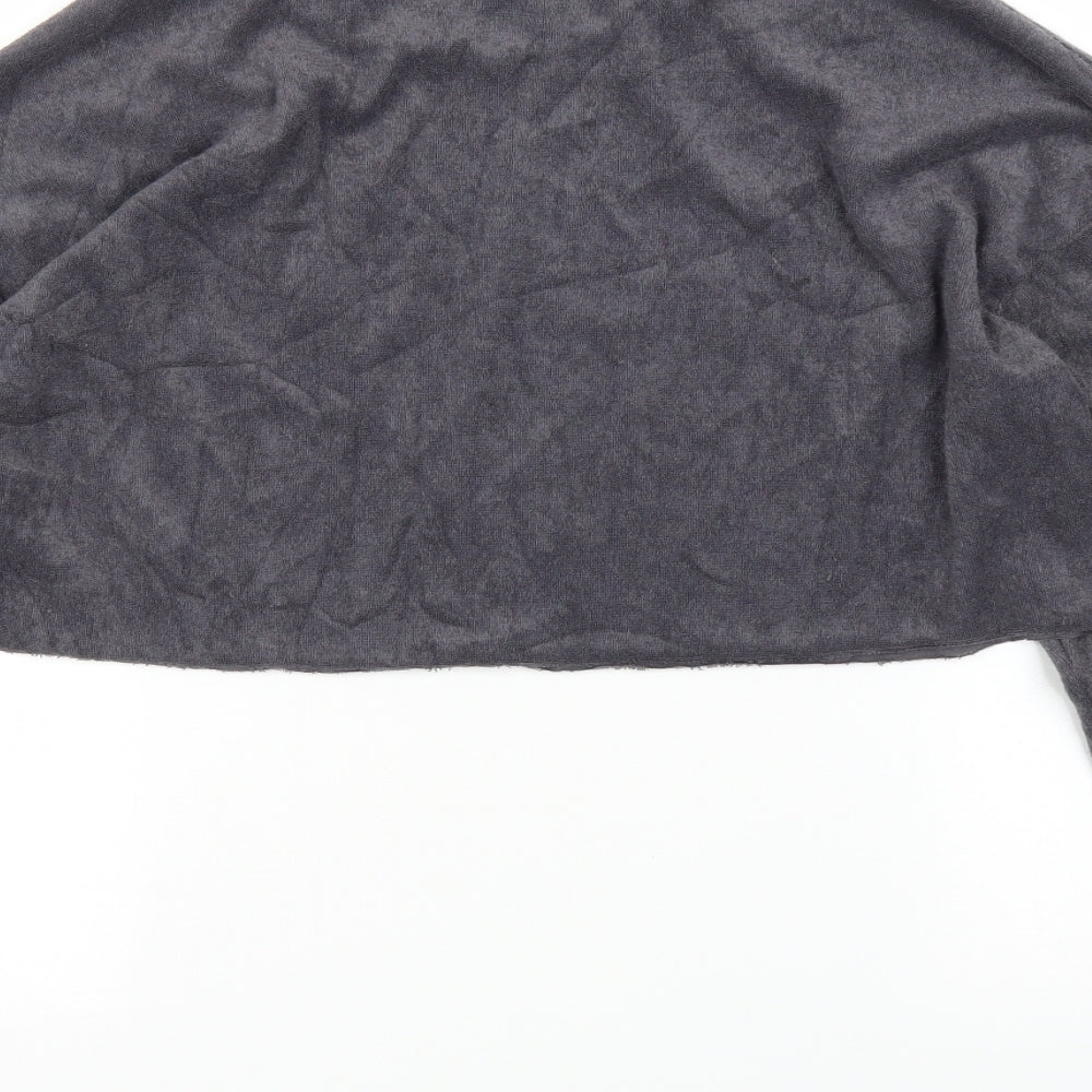 PRETTYLITTLETHING Womens Grey   Pullover Jumper Size M  - Cropped
