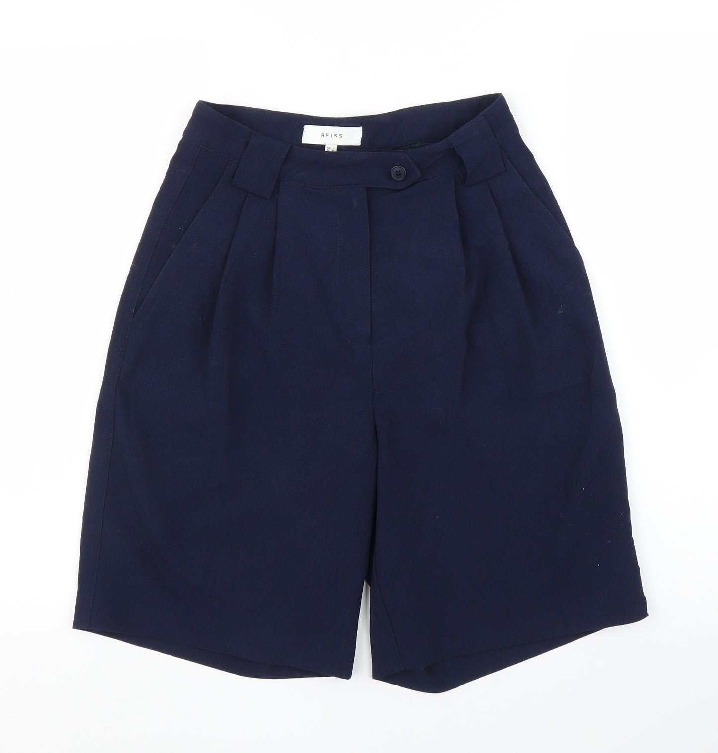 Reiss Womens Blue   Paperbag Shorts Size 6