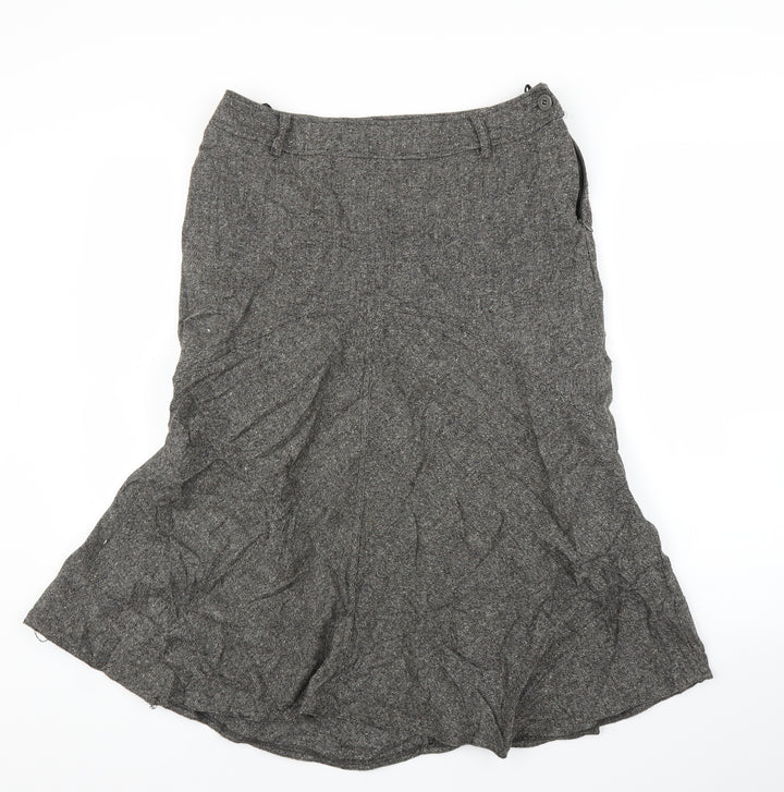 Klass Womens Grey Trumpet Skirt Size 12