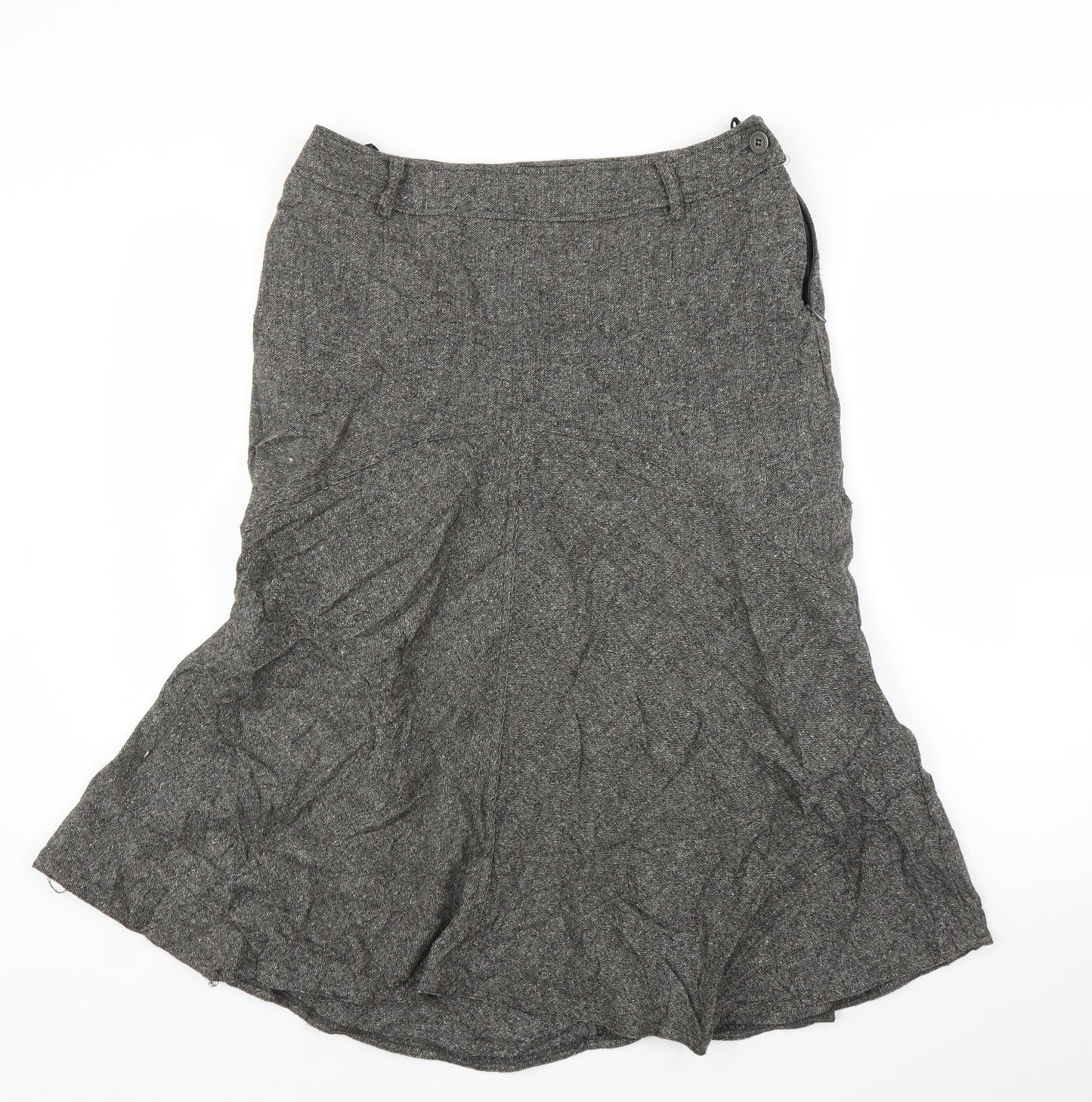 Klass Womens Grey   Trumpet Skirt Size 12