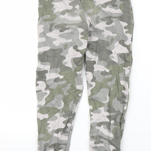 TU Boys Green Camouflage  Sweatpants Trousers Size 7 Years