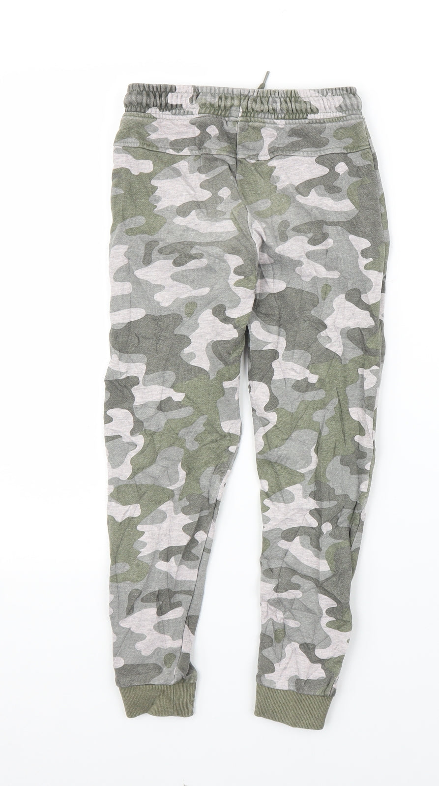 TU Boys Green Camouflage  Sweatpants Trousers Size 7 Years