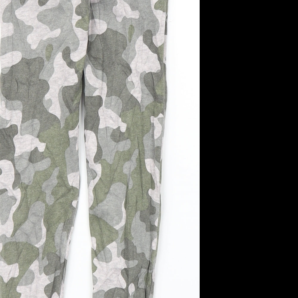 TU Boys Green Camouflage  Sweatpants Trousers Size 7 Years
