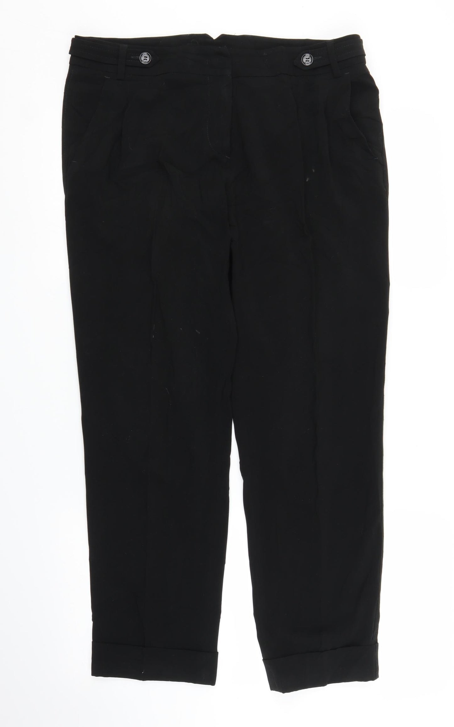 Max Mara Womens Black   Trousers  Size 12 L24 in