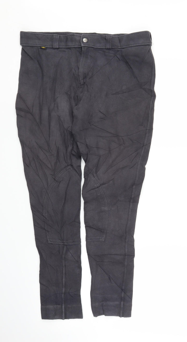Saxon Womens Grey Carrot Trousers Size M L25 in
