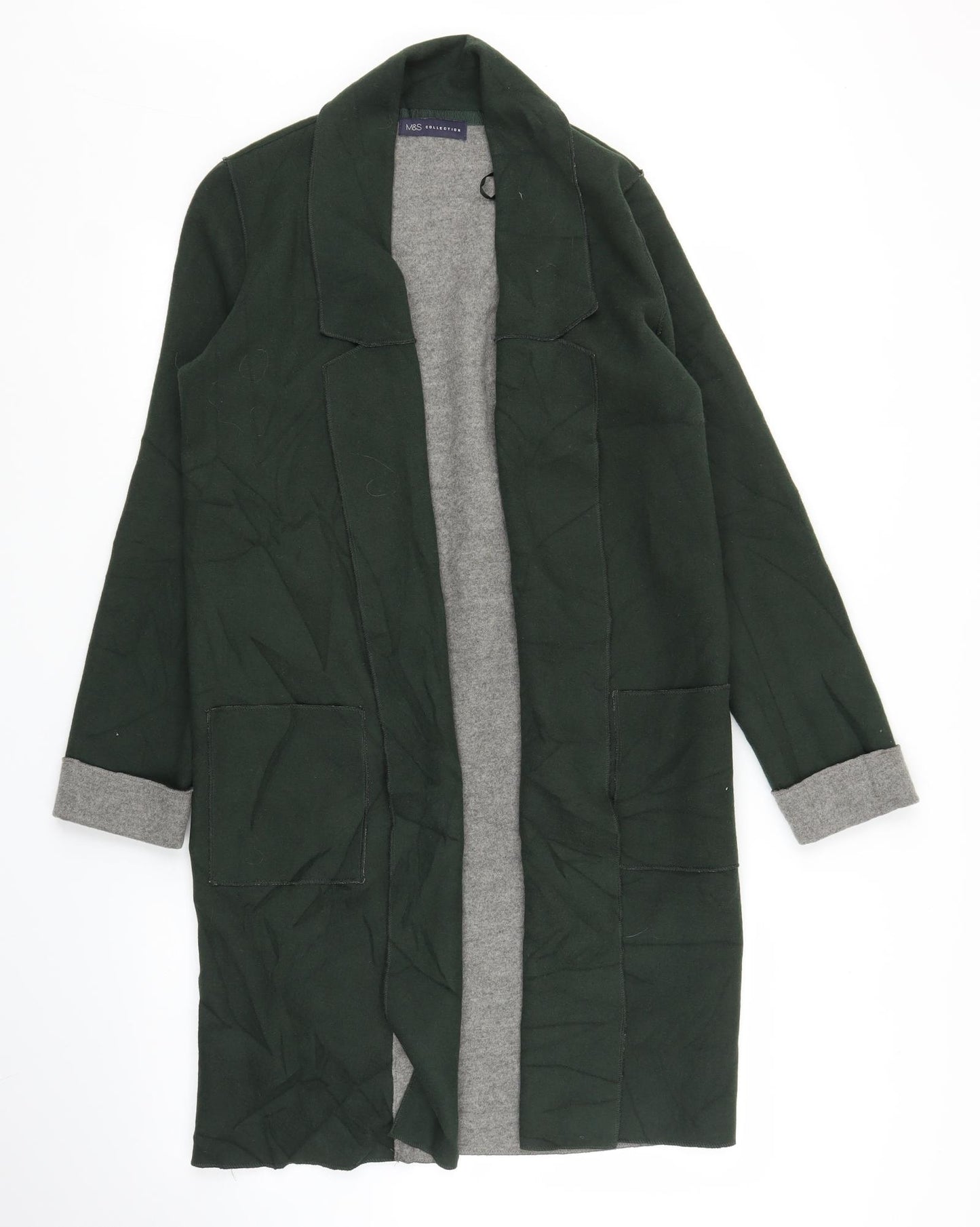 M&S Womens Green   Cardigan Jumper Size S