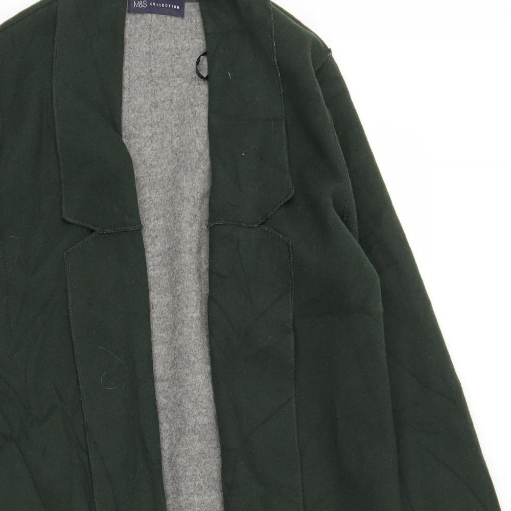 M&S Womens Green   Cardigan Jumper Size S