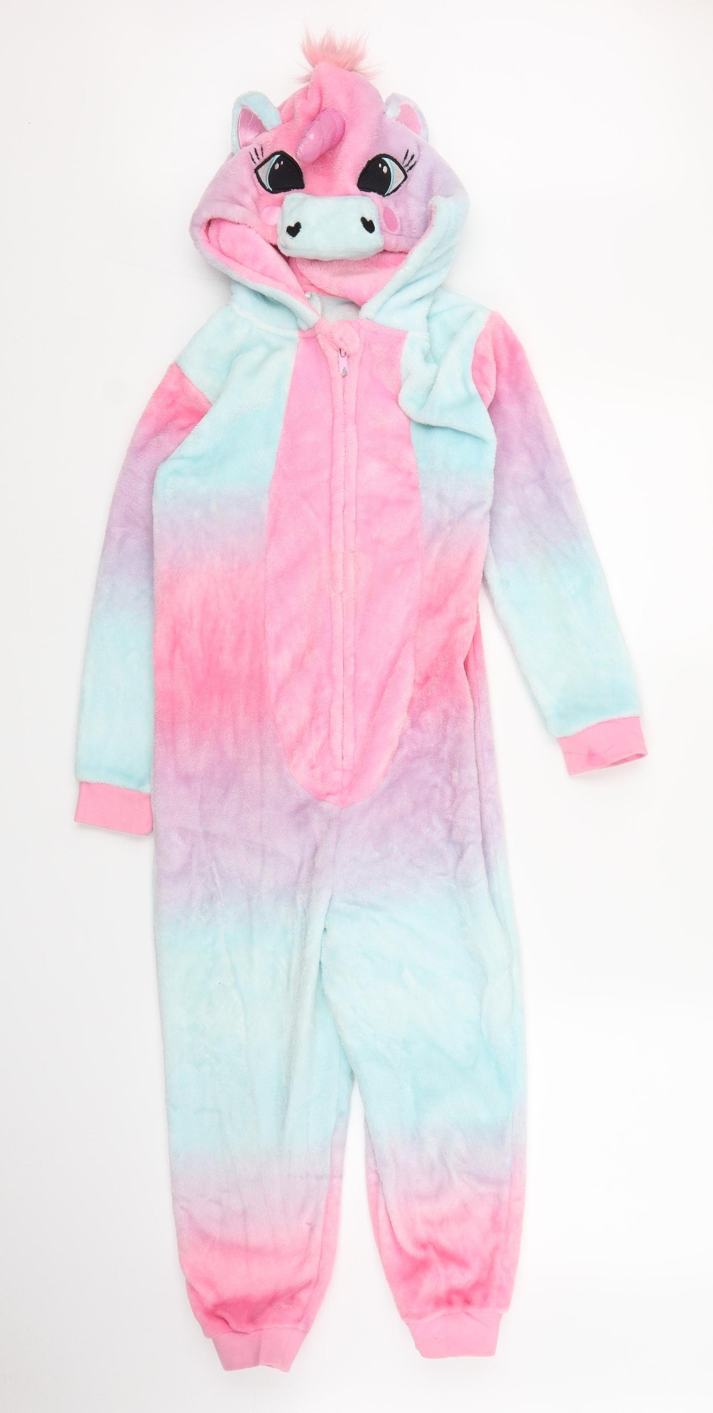 George Girls Pink Solid  Capri One Piece Size 7-8 Years  - Unicorn