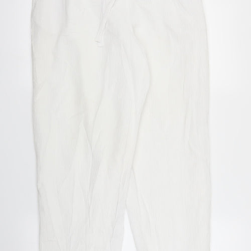 Canda Womens White   Bloomer Trousers Size 12 L29 in
