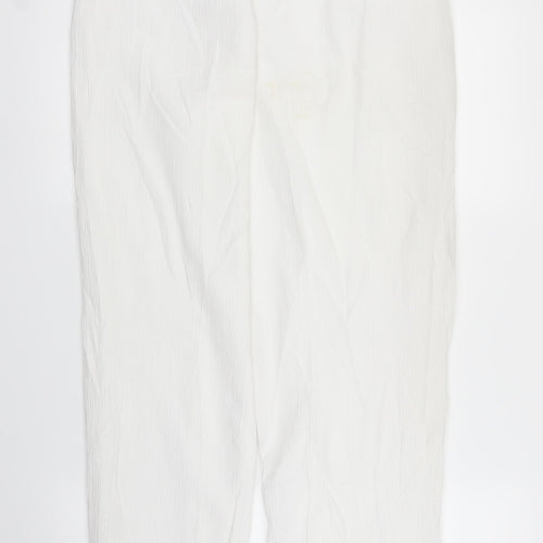 Canda Womens White   Bloomer Trousers Size 12 L29 in