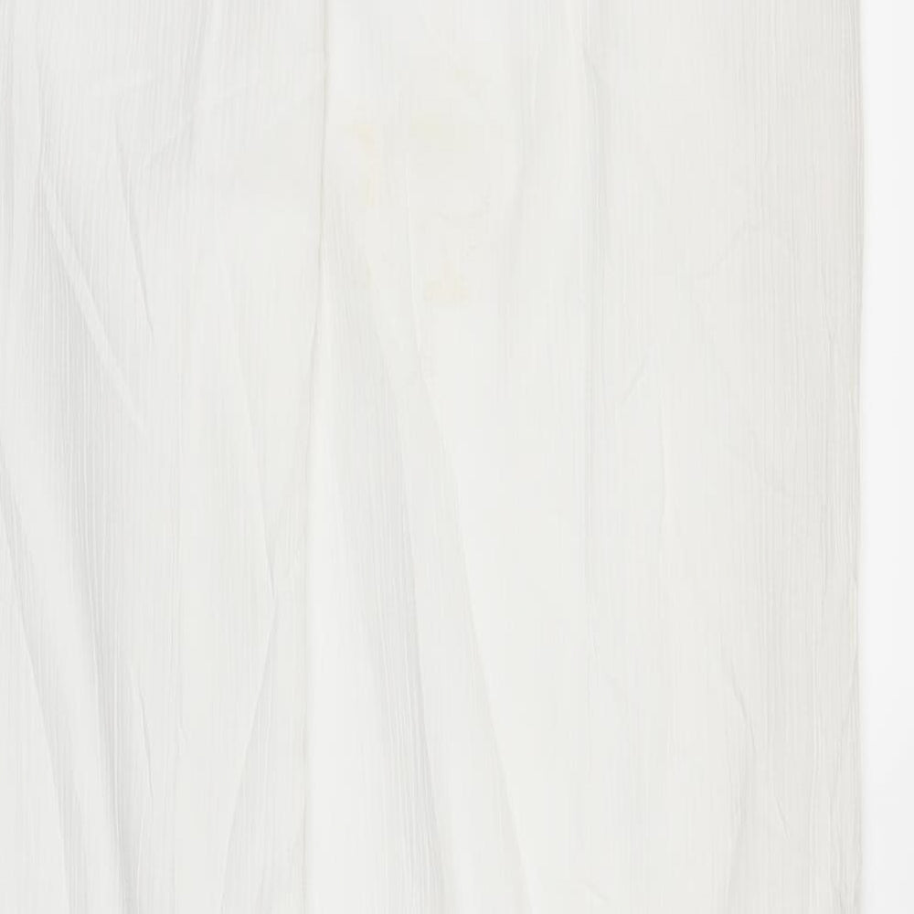 Canda Womens White   Bloomer Trousers Size 12 L29 in