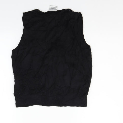 NEXT Womens Black   Vest Jumper Size 14