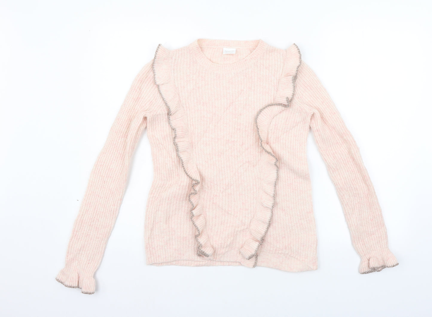 F&F Girls Pink   Pullover Jumper Size 10-11 Years