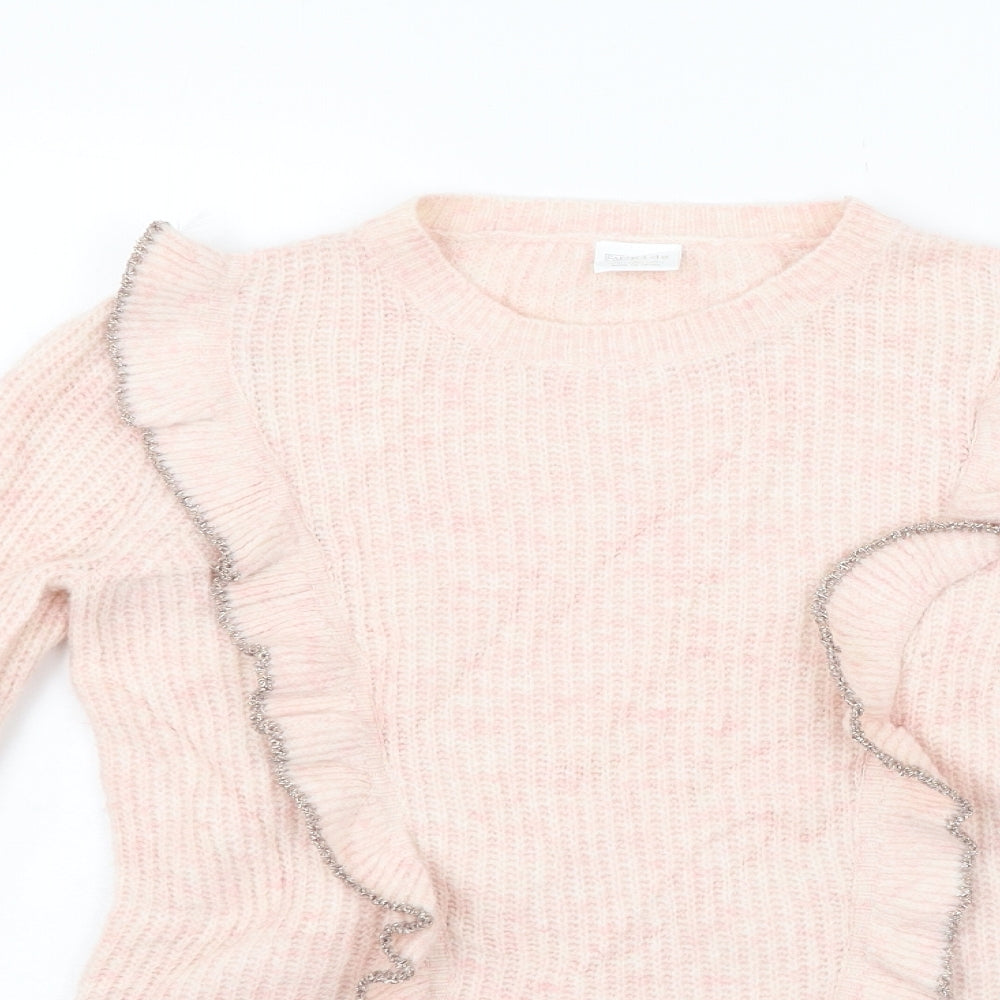F&F Girls Pink   Pullover Jumper Size 10-11 Years
