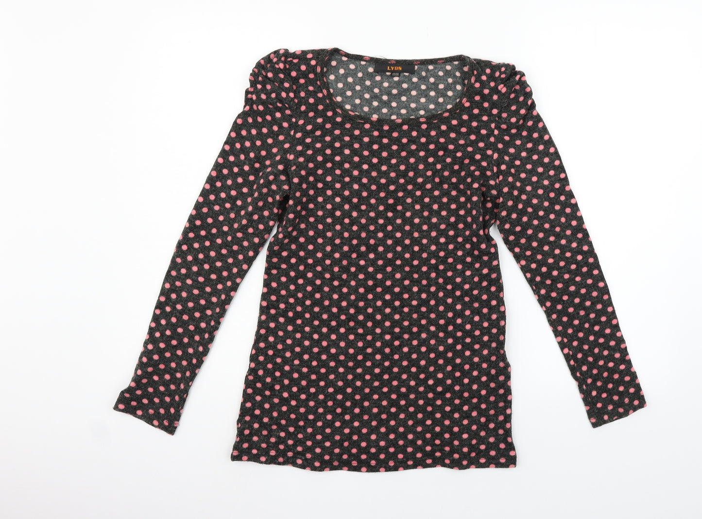 lyds Girls Pink Spotted  Pullover Jumper Size 15 Years