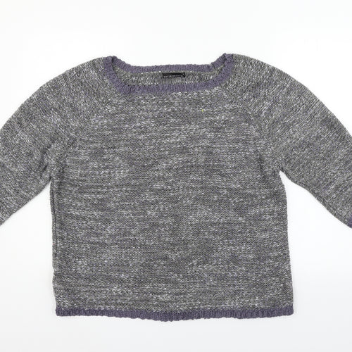 DAVID EMANUEL Womens Grey   Pullover Jumper Size L
