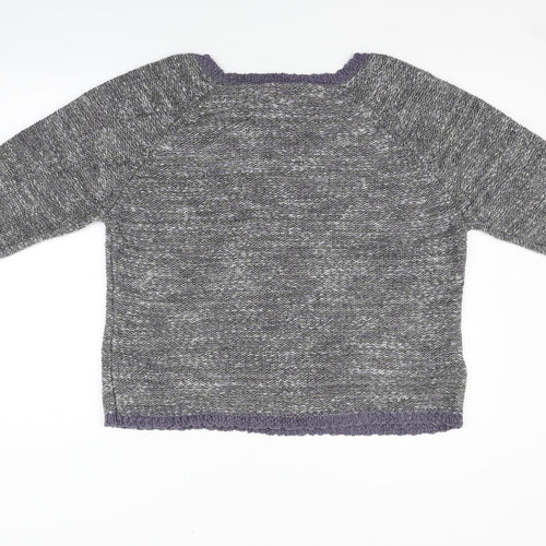 DAVID EMANUEL Womens Grey   Pullover Jumper Size L