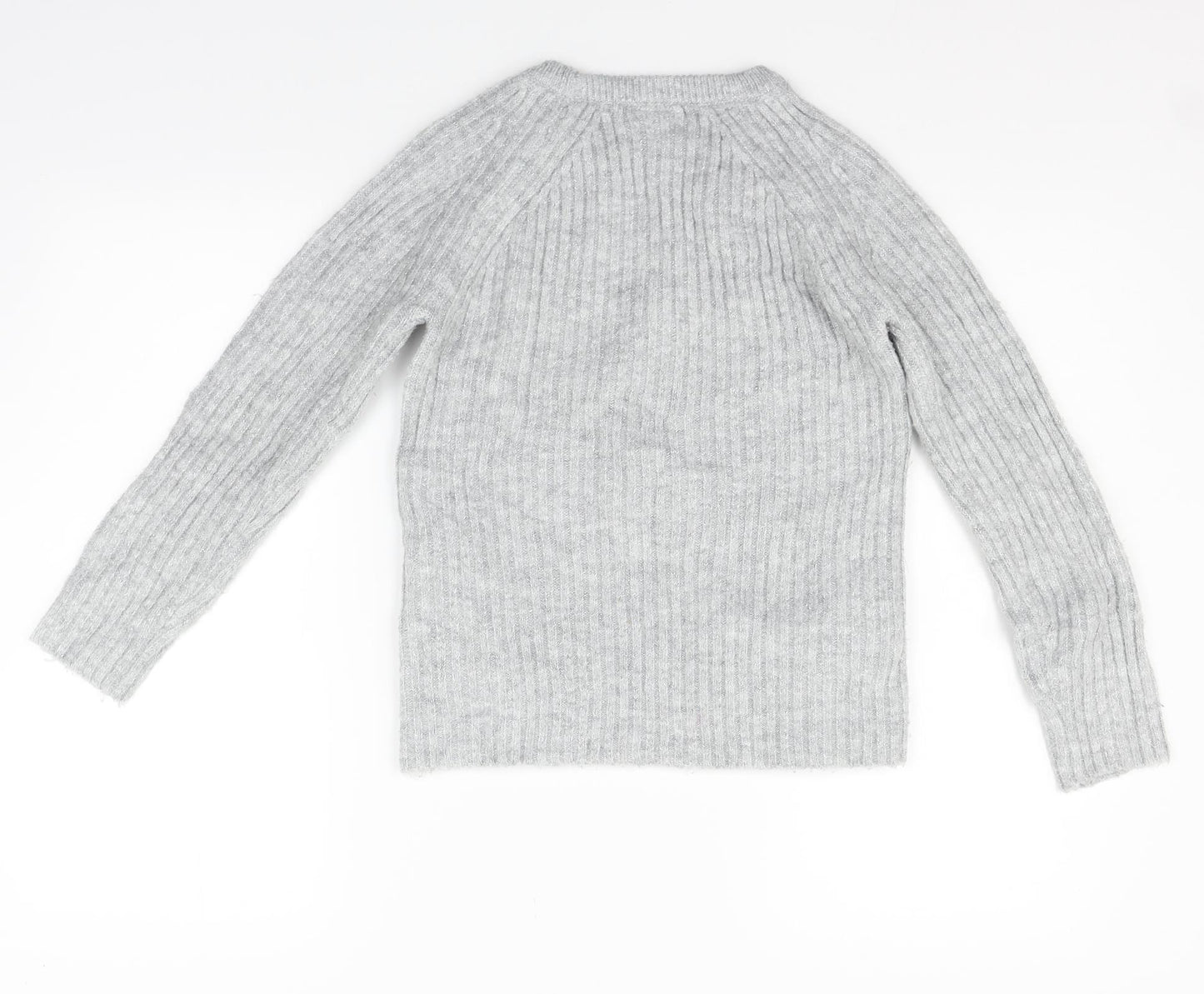 Matalan Girls Grey   Pullover Jumper Size 11 Years