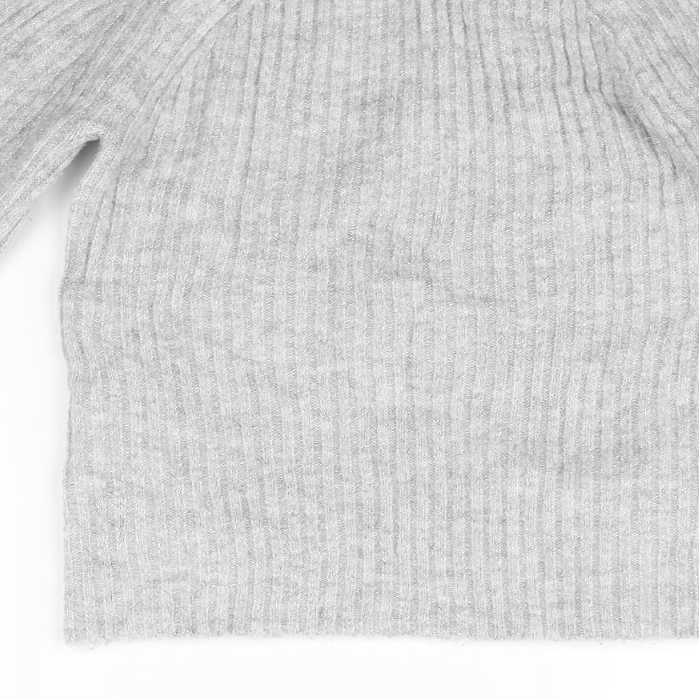 Matalan Girls Grey   Pullover Jumper Size 11 Years