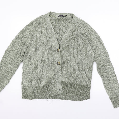 Marks and Spencer Womens Gold   Cardigan Jumper Size XL