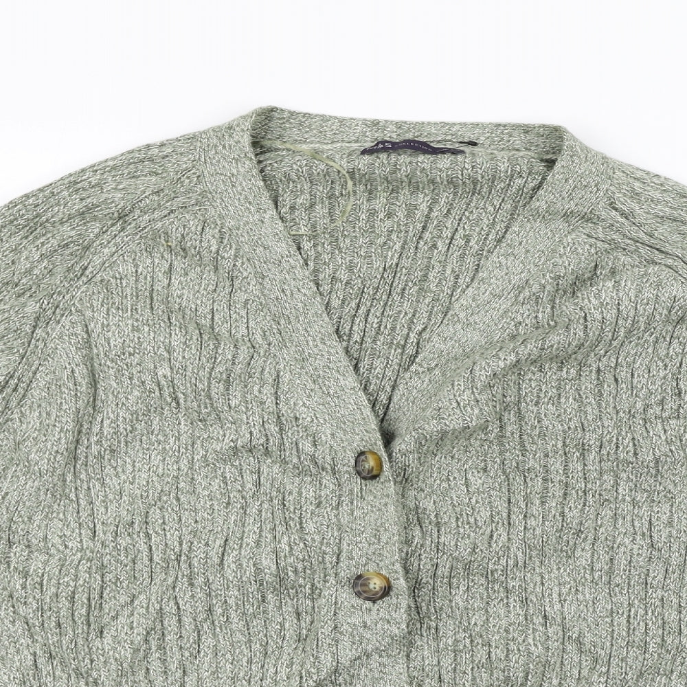 Marks and Spencer Womens Gold   Cardigan Jumper Size XL