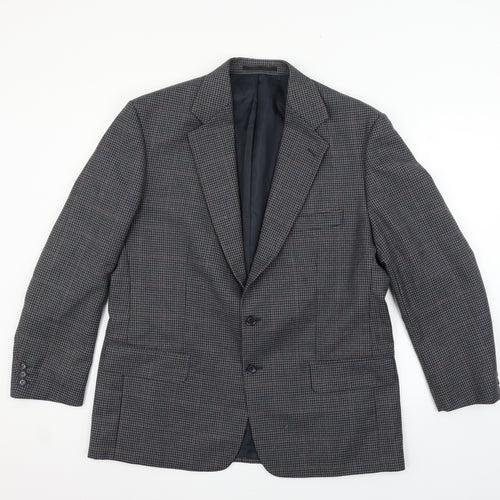 Preworn Mens Grey Check  Jacket Blazer Size S
