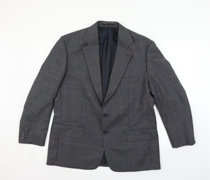 Preworn Mens Grey Check  Jacket Blazer Size S