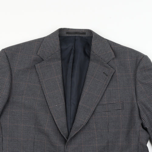 Preworn Mens Grey Check  Jacket Blazer Size S