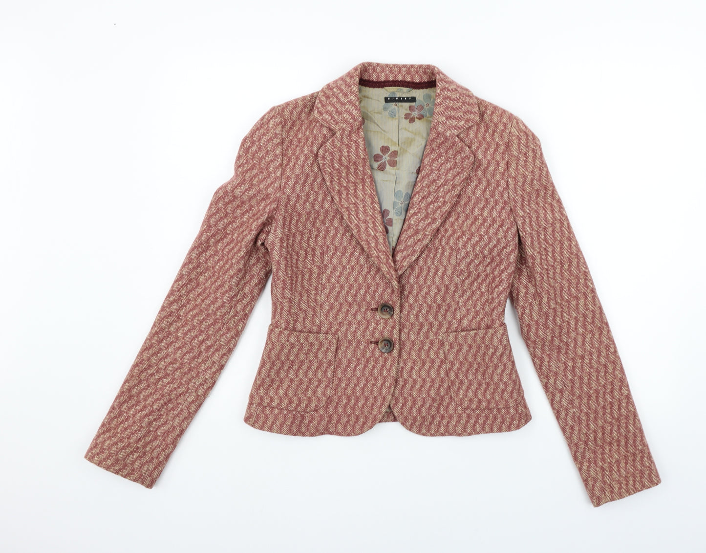 Sisley Womens Orange   Jacket Blazer Size 14