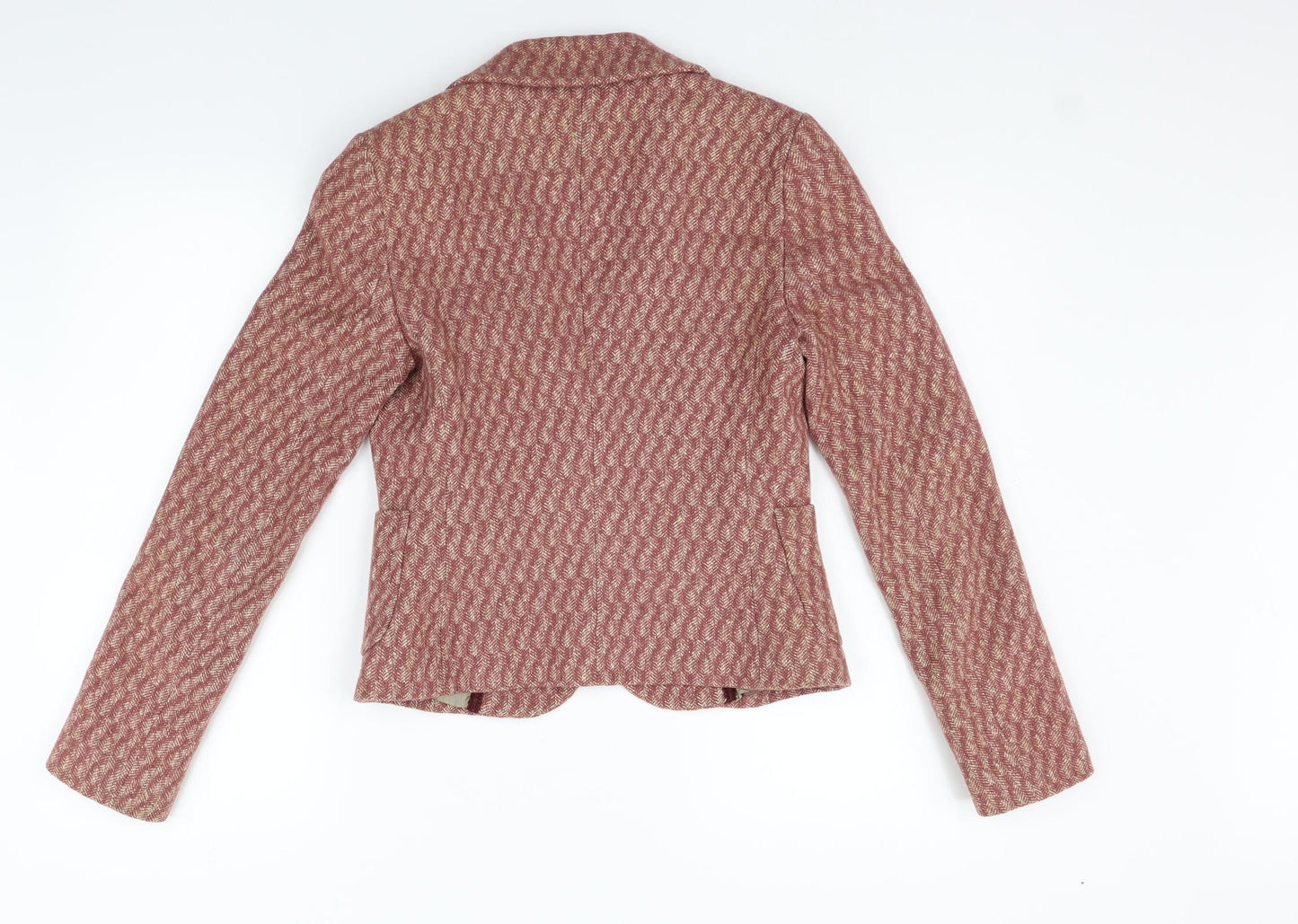 Sisley Womens Orange   Jacket Blazer Size 14
