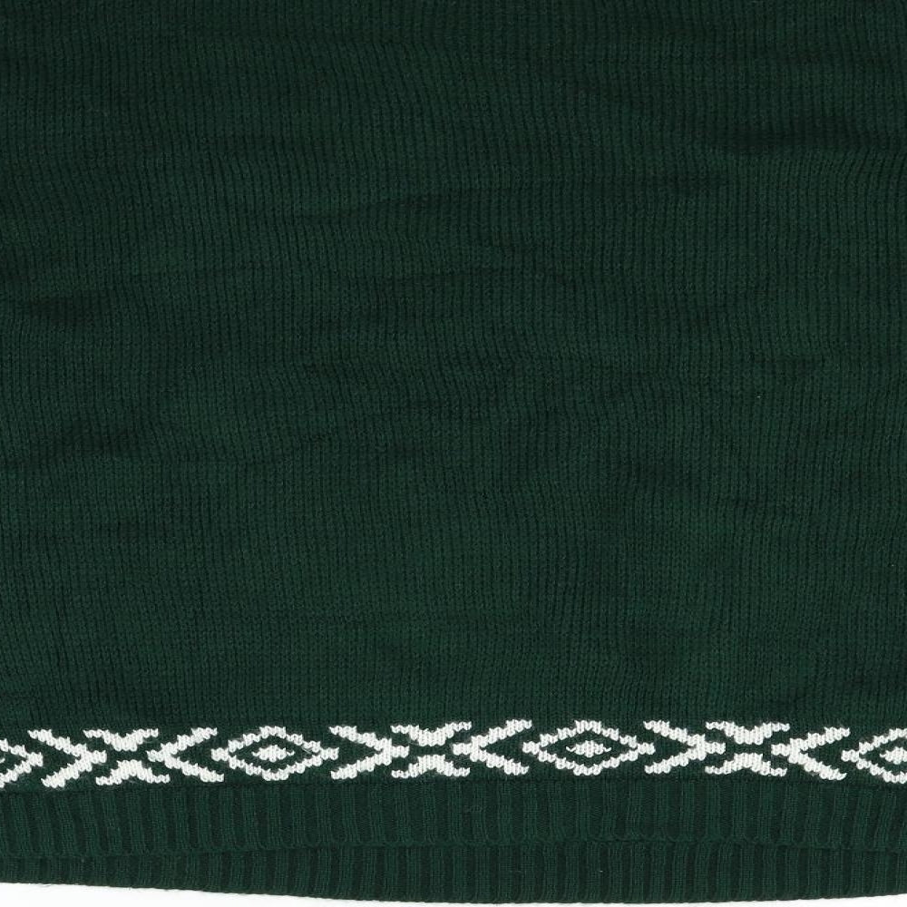 alessandra sarosni Mens Green   Pullover Jumper Size 4XL  - CHRISTMAS