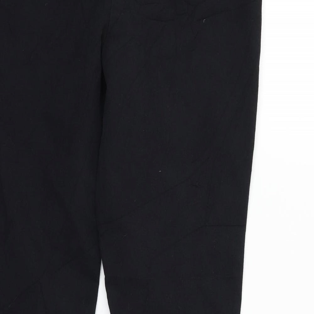 Per Una Womens Black   Trousers  Size 10 L25 in