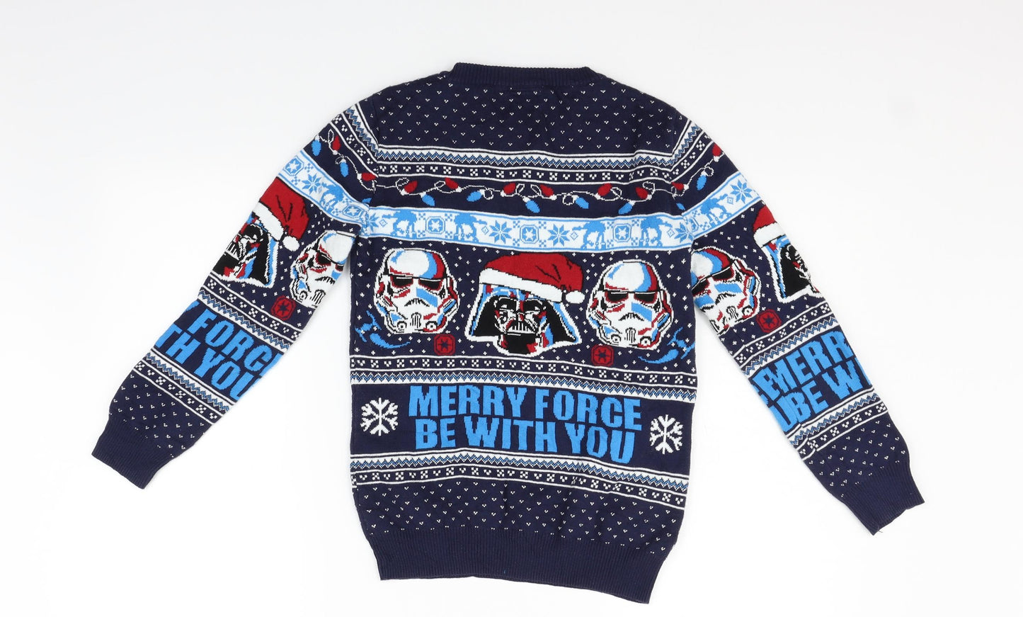 TU Girls Blue   Pullover Jumper Size 10 Years  - Star wars