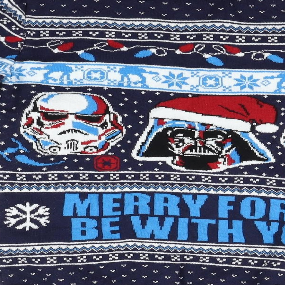 TU Girls Blue   Pullover Jumper Size 10 Years  - Star wars