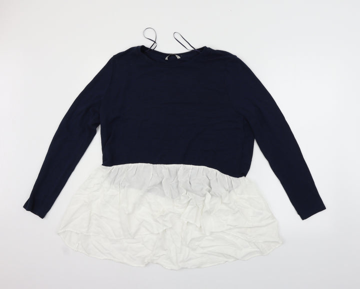 TU Womens Blue Pullover Jumper Size 14