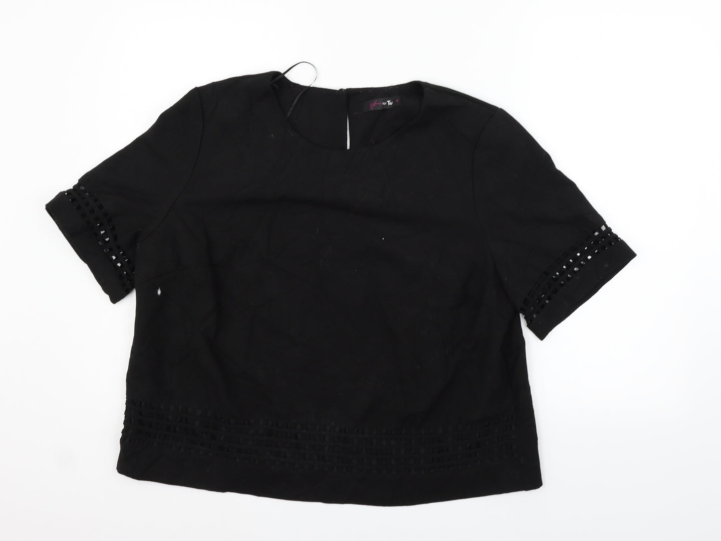 TU Womens Black   Basic Blouse Size 18