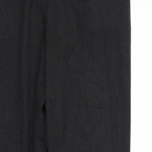 Marks and Spencer Womens Grey Houndstooth  Trousers  Size 14 L30 in