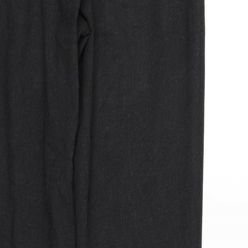 Marks and Spencer Womens Grey Houndstooth  Trousers  Size 14 L30 in