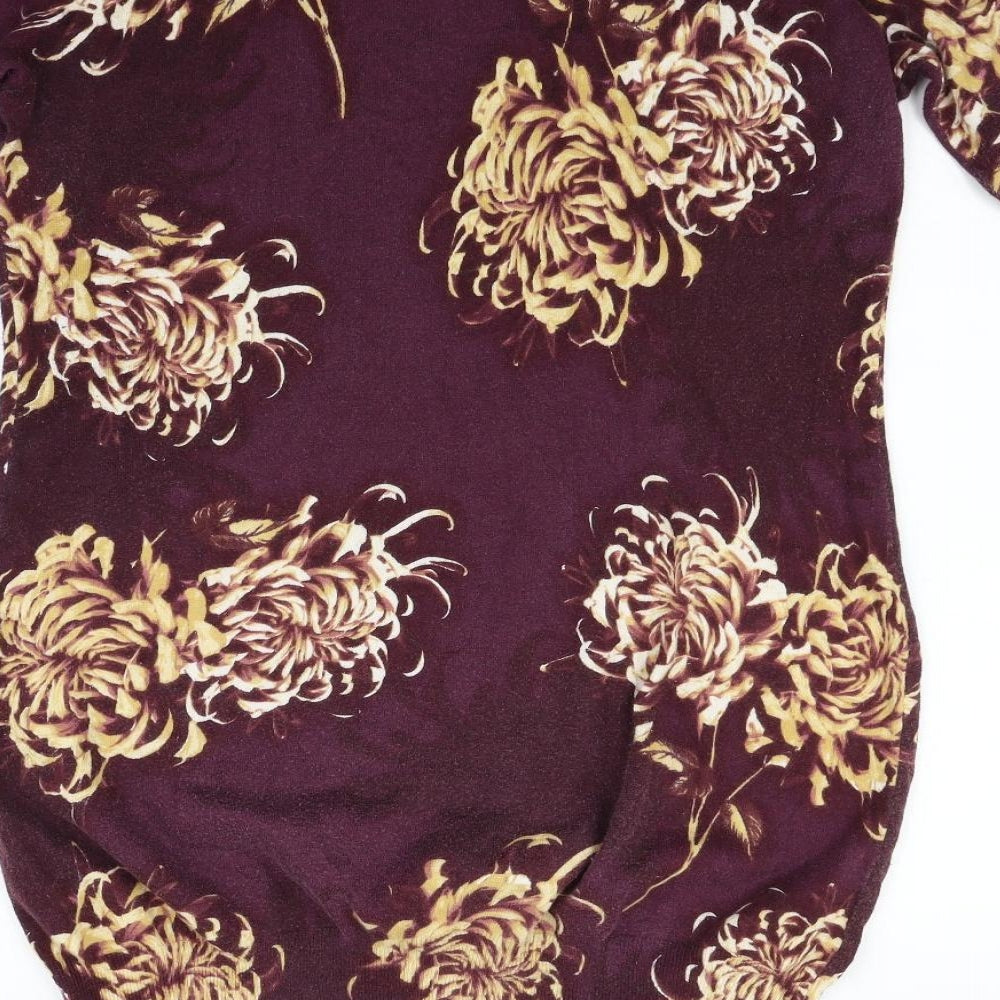 NEXT Womens Pink Fair Isle  Jumper Dress  Size 18