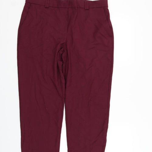 Marks and Spencer Womens Purple   Trousers  Size 14 L25 in