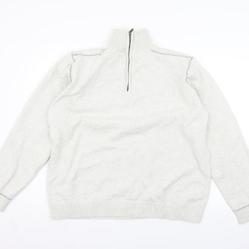 George Mens White   Pullover Jumper Size 2XL