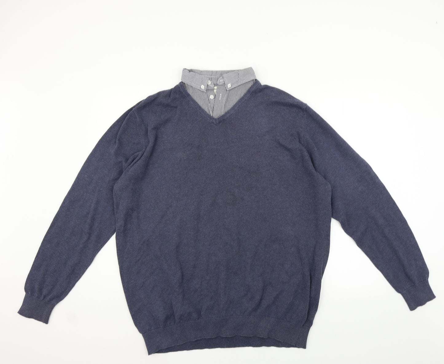 George Mens Blue   Pullover Jumper Size 2XL