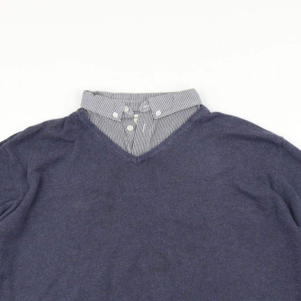 George Mens Blue   Pullover Jumper Size 2XL