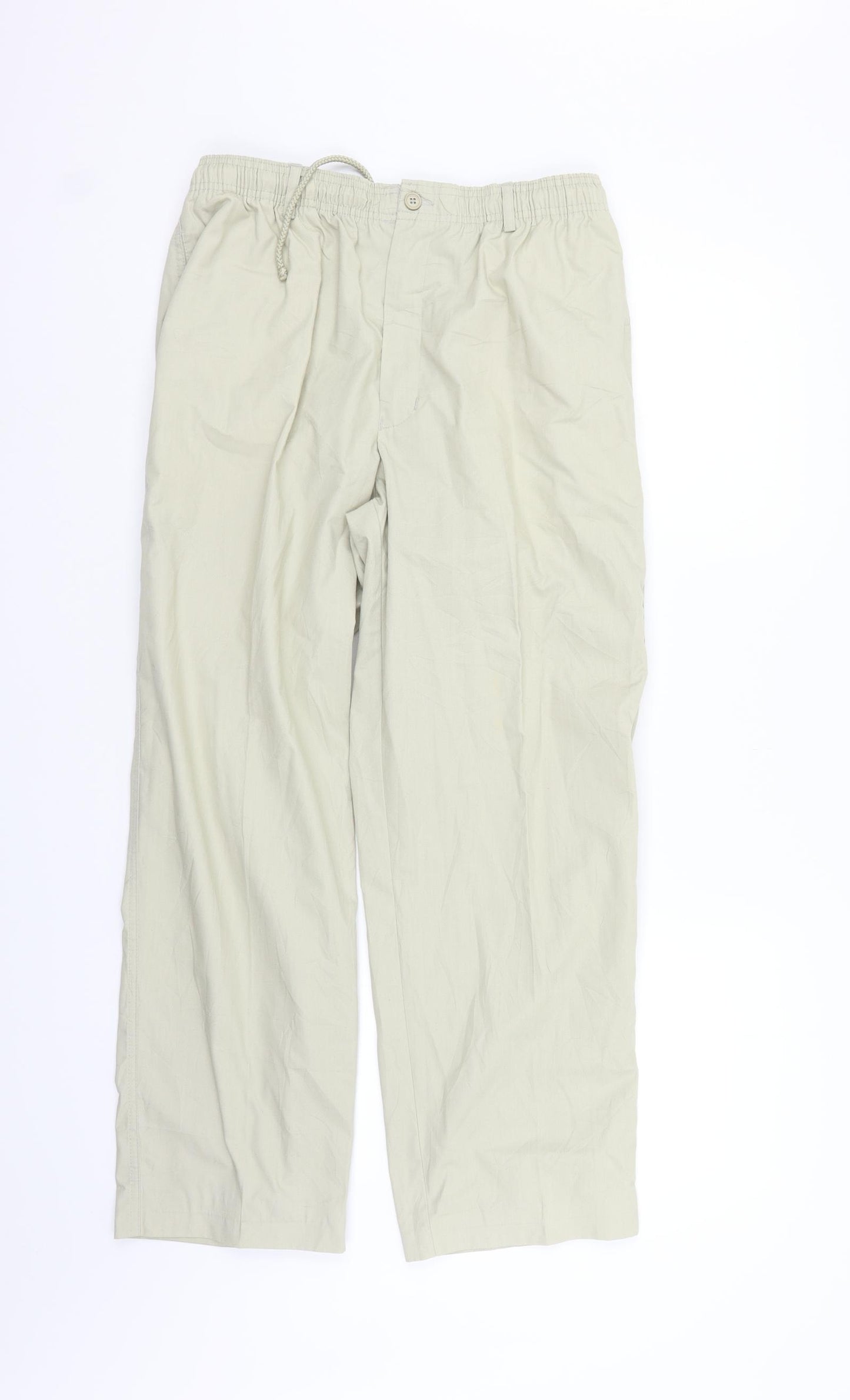 Preworn Womens Beige Houndstooth  Trousers  Size M L27 in