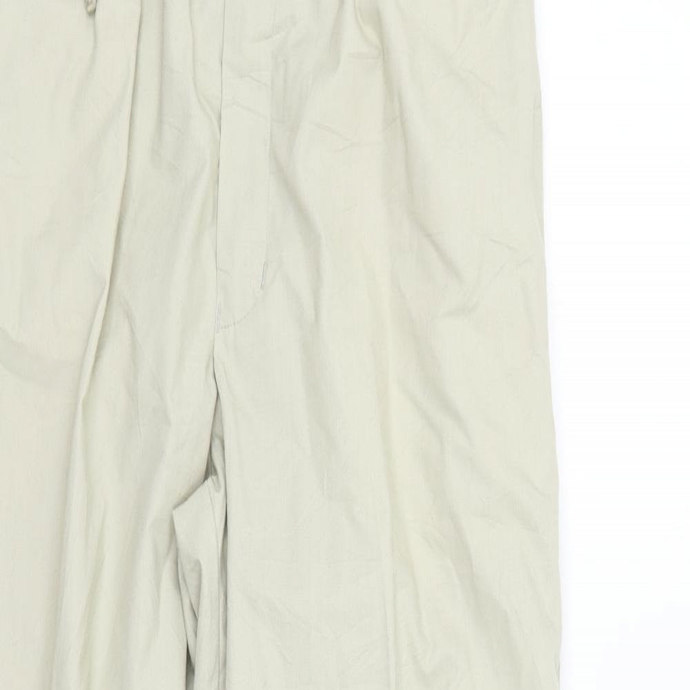 Preworn Womens Beige Houndstooth  Trousers  Size M L27 in