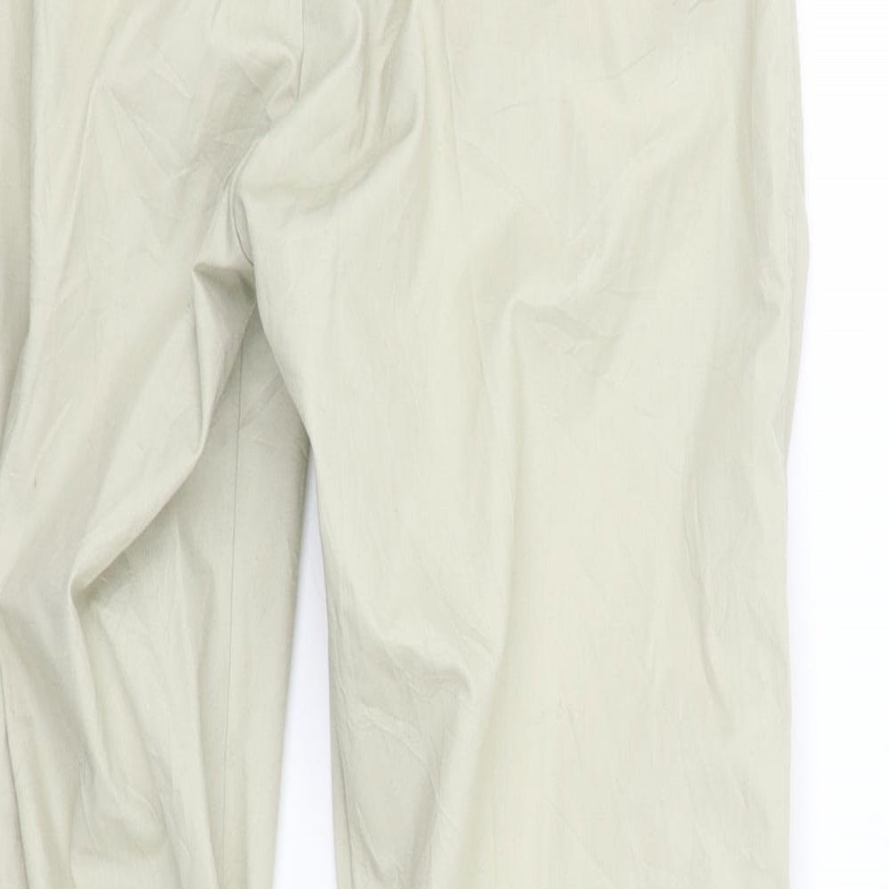 Preworn Womens Beige Houndstooth  Trousers  Size M L27 in