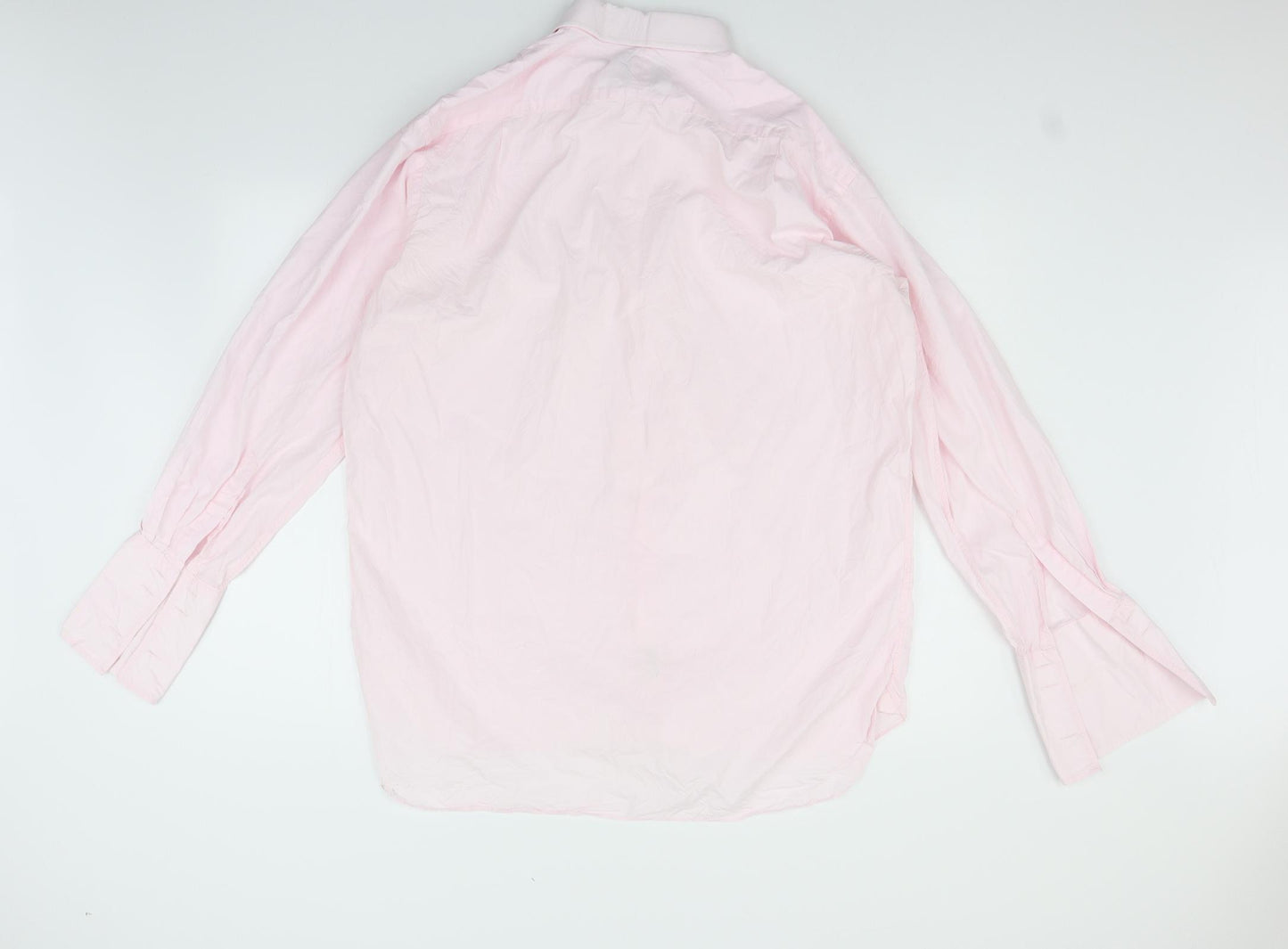 Thomas Pink Mens Pink    Button-Up Size 17  - missing button