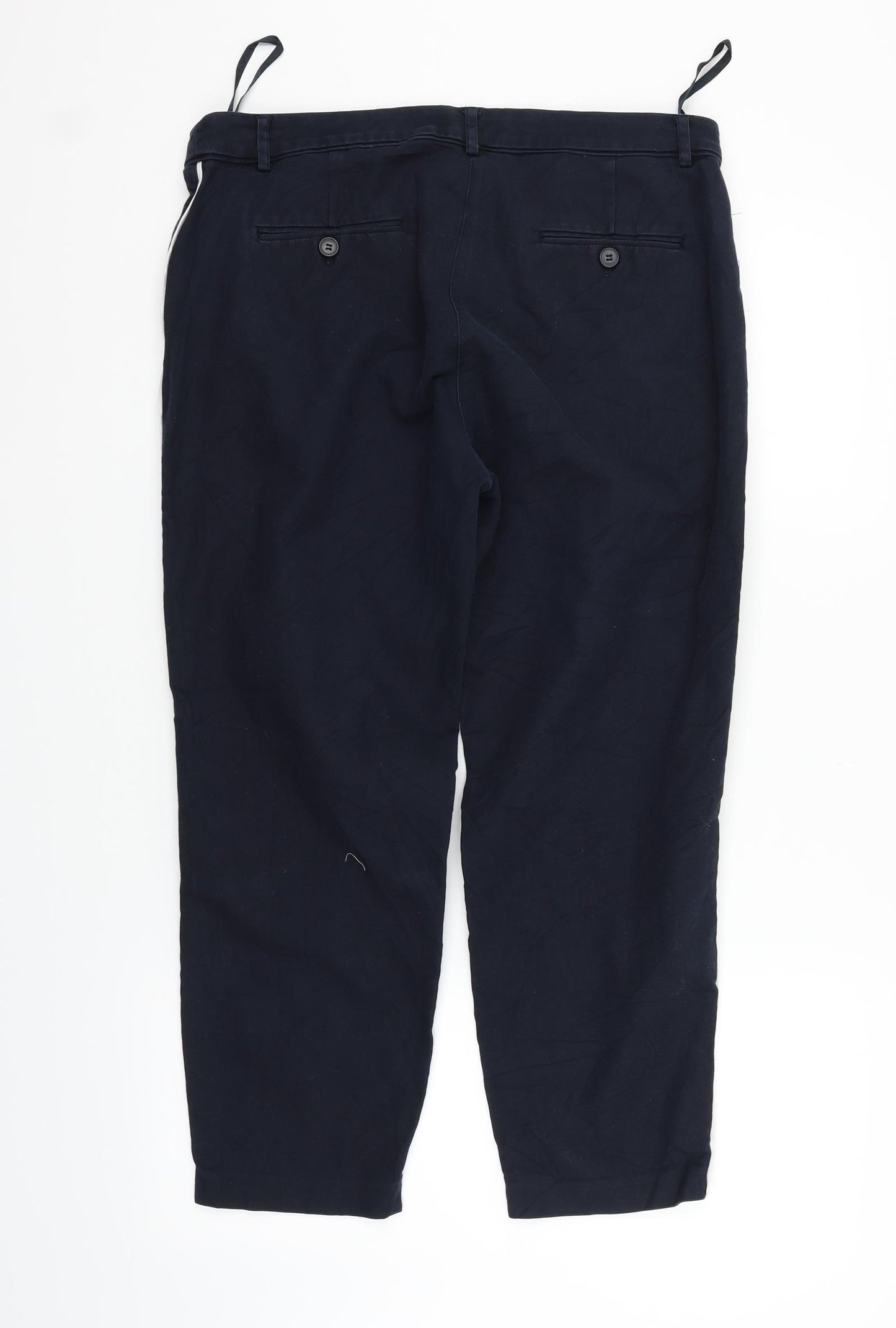 Mint Velvet Womens Blue   Trousers  Size 14 L25 in