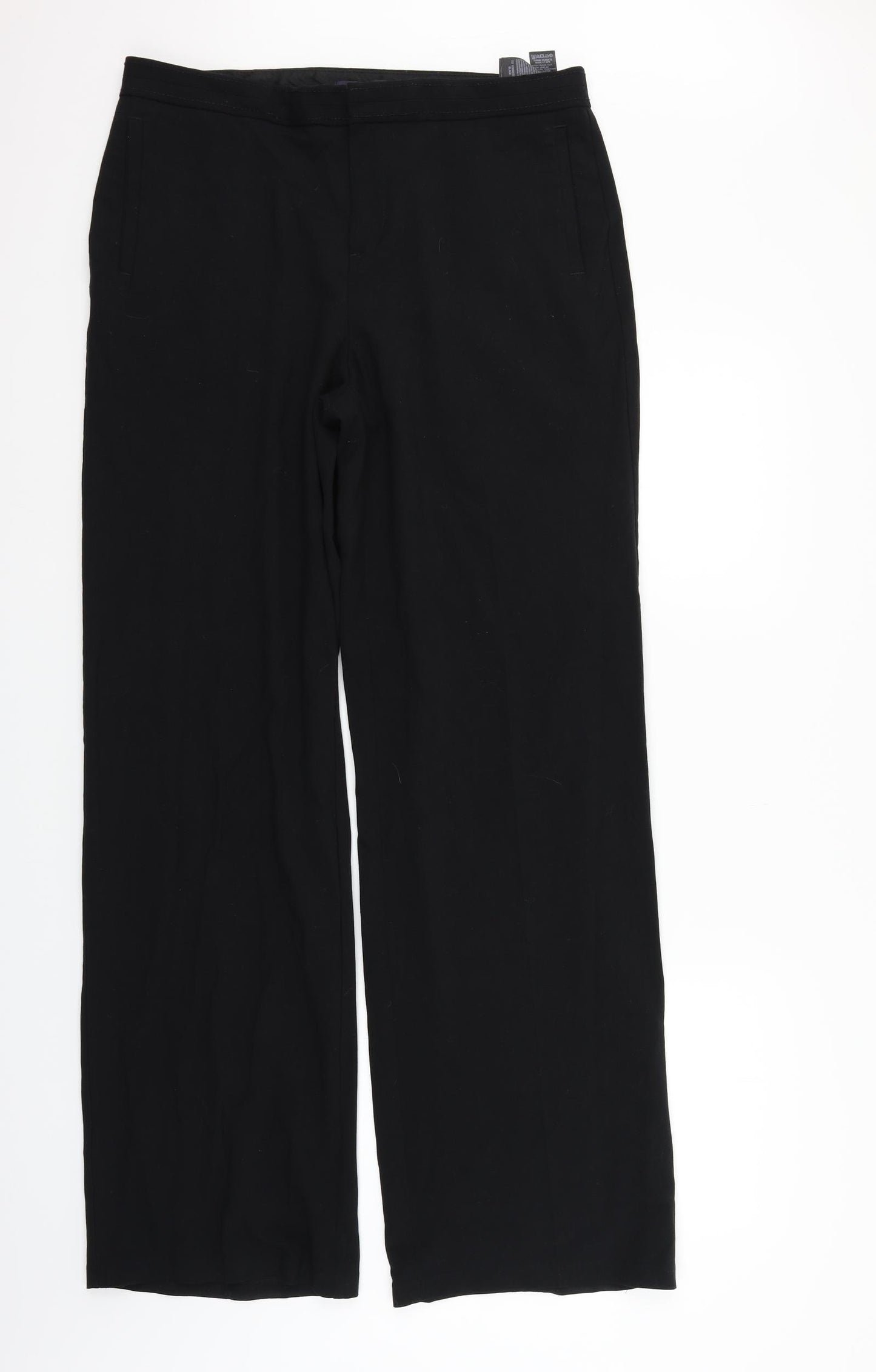 Marks and Spencer Womens Black   Trousers  Size 14 L33 in
